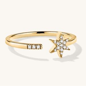 Mejuri Pavé Diamond Star Open Ring